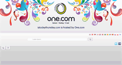Desktop Screenshot of istodaythursday.com